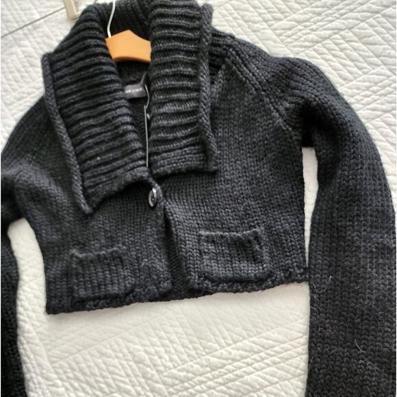 The Limited alpaca and wool blend cropped cardigan sweater - Picture 6 of 10